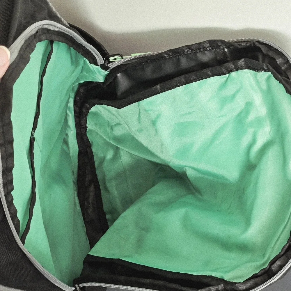 HP 15.6″ Active Backpack Black Mint Green Padded Straps Interiors‎ Dividers Zip